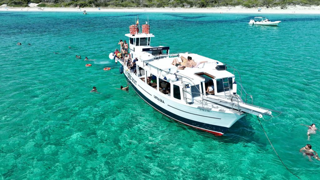 Sortie en bateau à Es Trenc