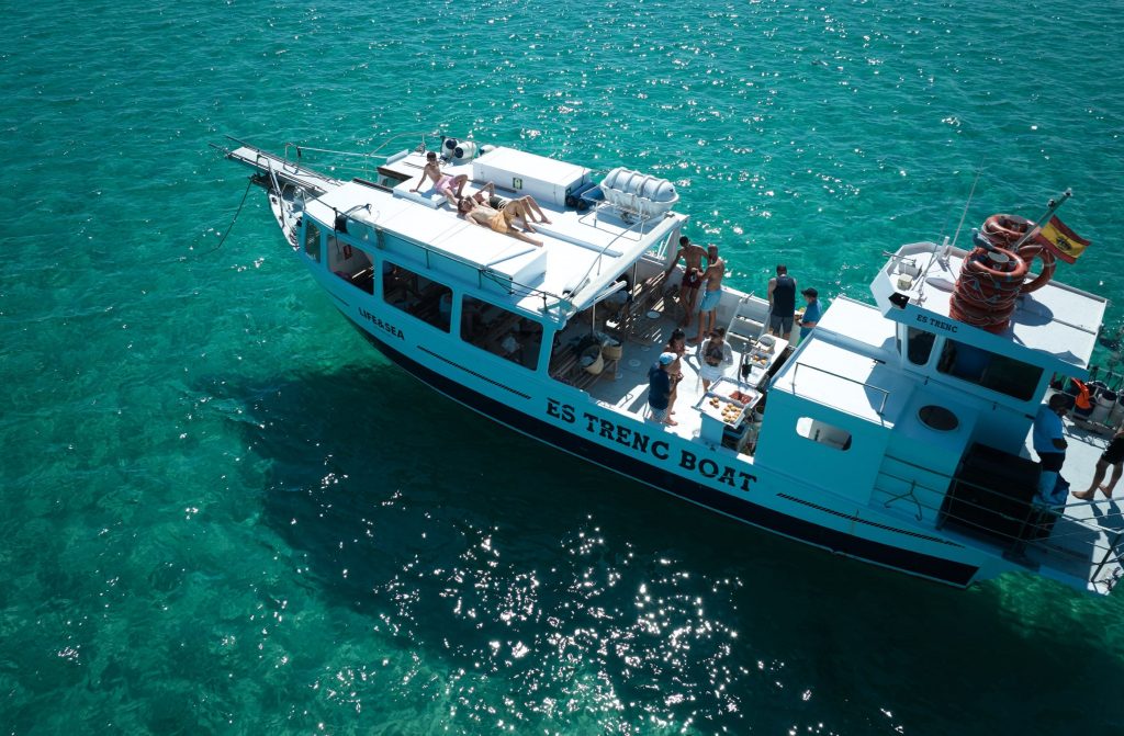 Sortie en bateau à Es Trenc