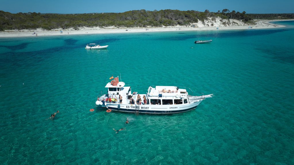 Sortie en bateau à Es Trenc
